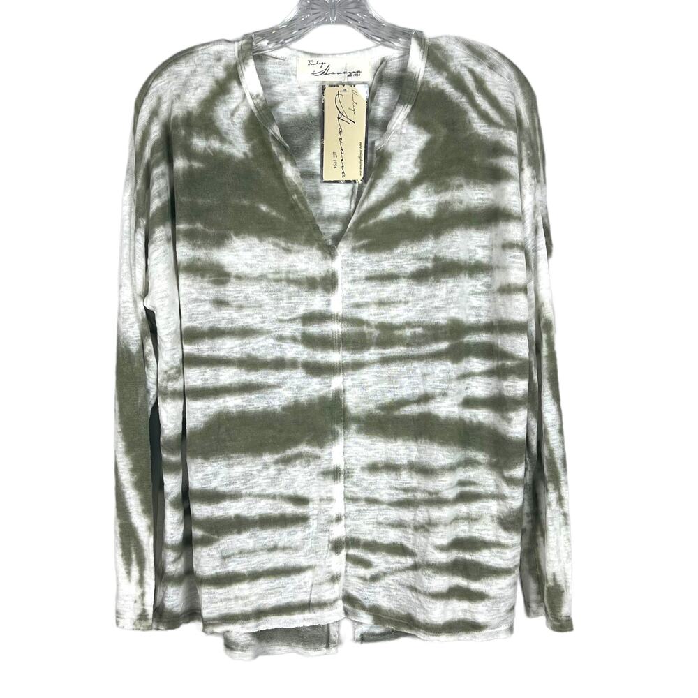 NWT Vintage Havana green tie dye long sleeve shirt size small